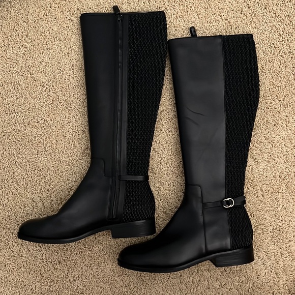 cole haan isabell stretch back riding boot
